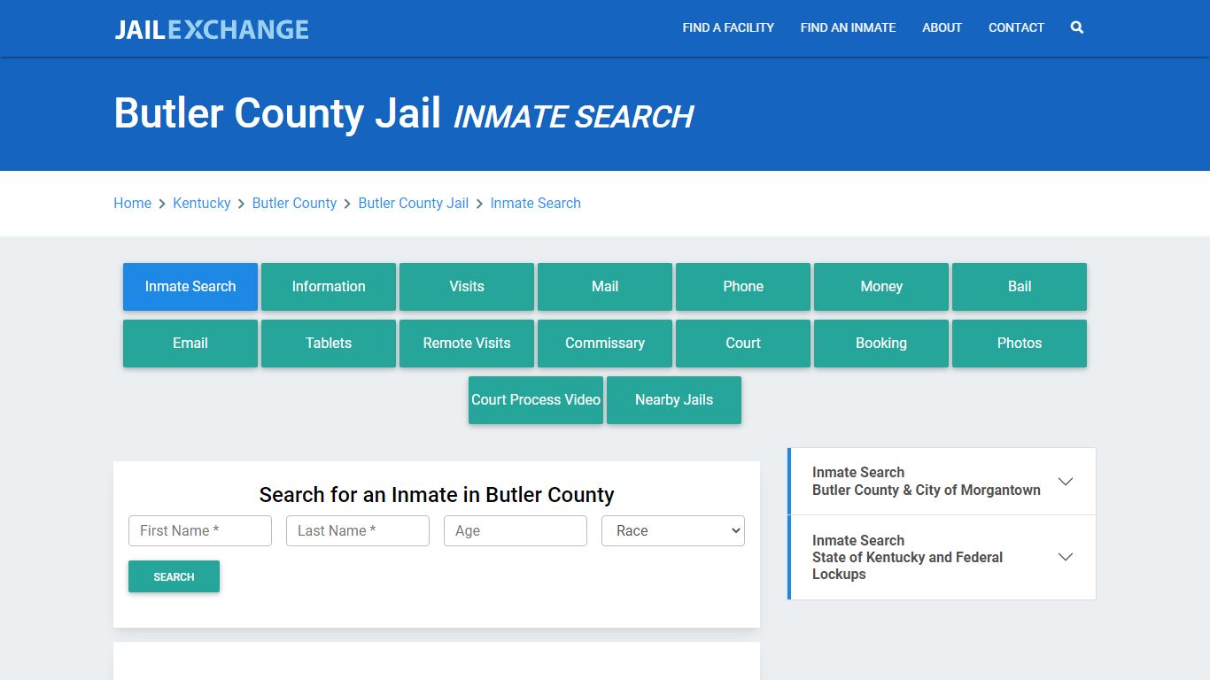 Butler County Jail, KY Inmate Search: Roster & Mugshots